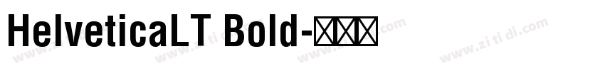 HelveticaLT Bold字体转换